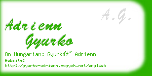 adrienn gyurko business card